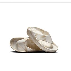 Nike Cream Slide Sandals with Cushioned Comfort